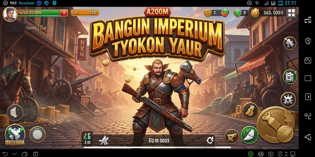 Tampilan gameplay A200M yang menarik dalam membangun bisnis Tycoon.