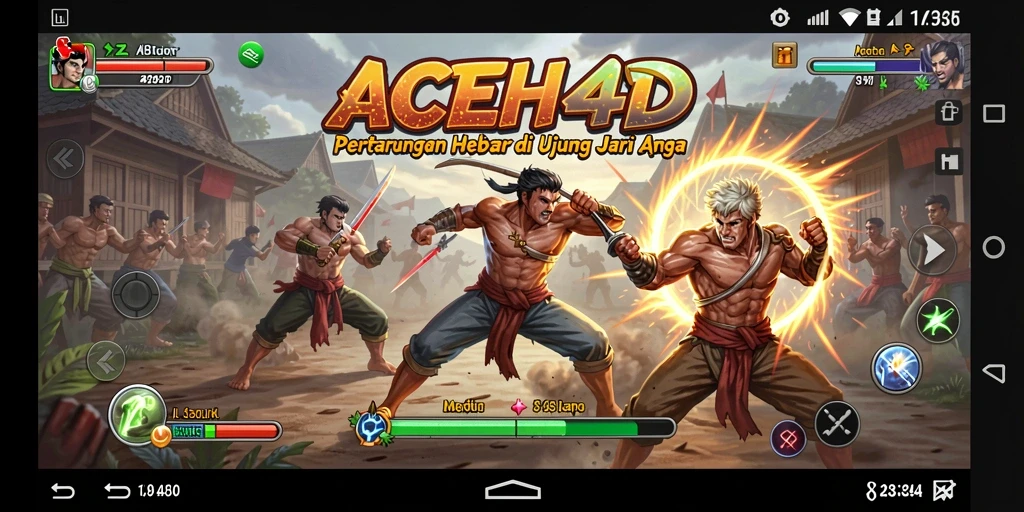 Tangkapan layar gameplay ACEH4D yang intens dan dinamis.