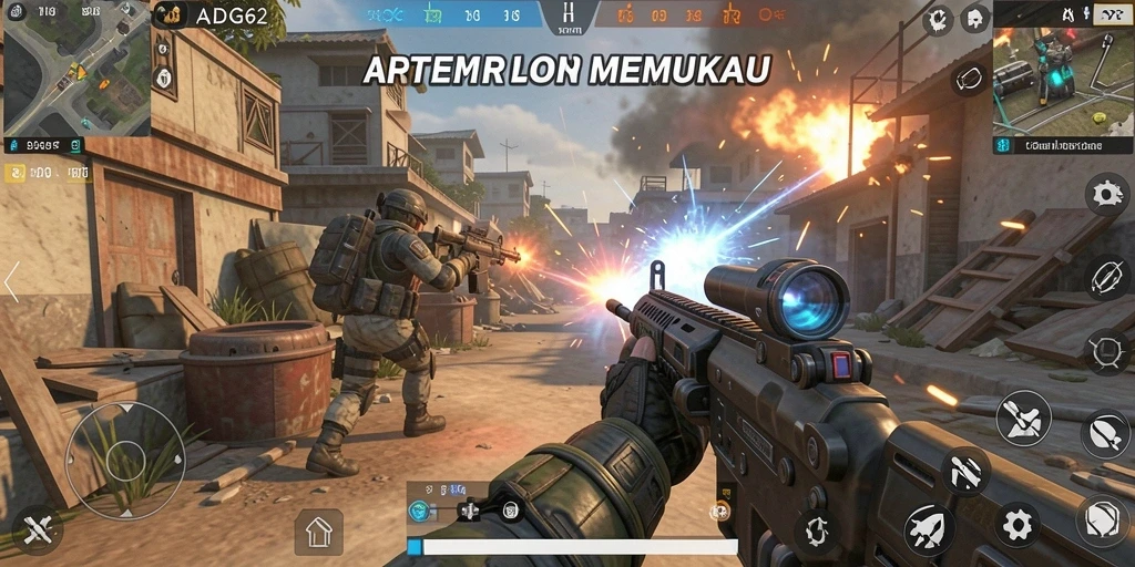 Gameplay menegangkan dan seru dari ADG62 ditampilkan dalam aksi.