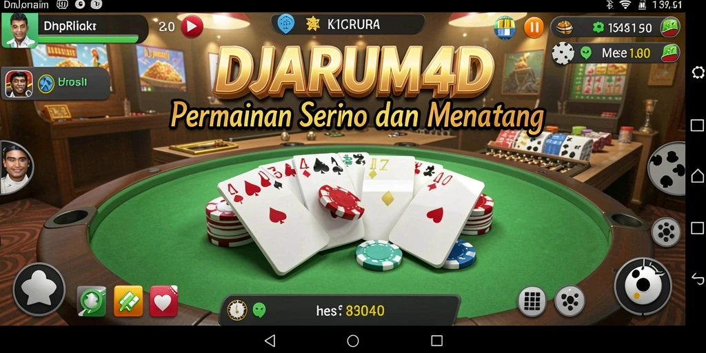 Screenshot gameplay DJARUM4D menampilkan keseruan permainan Domino.