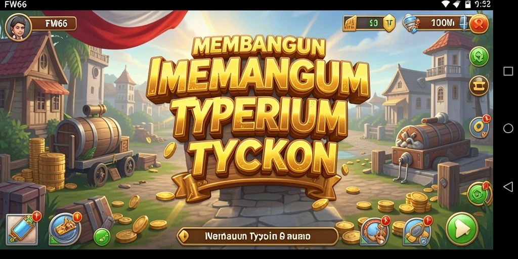 Tampilan utama gameplay FW66 dengan elemen Tycoon yang menarik.