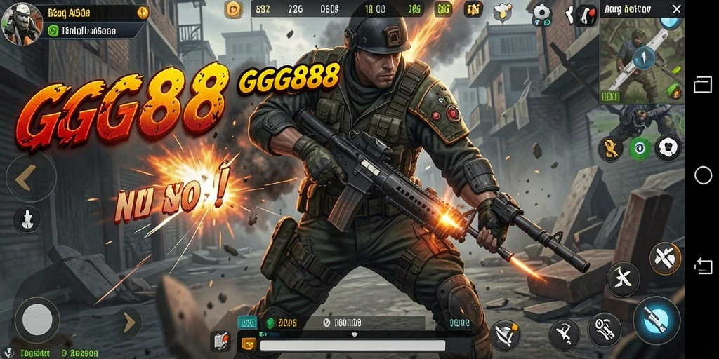 Tampilan gameplay GGG888 yang penuh aksi dan tantangan.