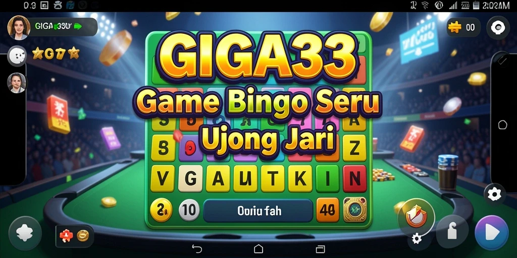 Tampilan gameplay seru GIGA33 dengan suasana Bingo yang menyenangkan.