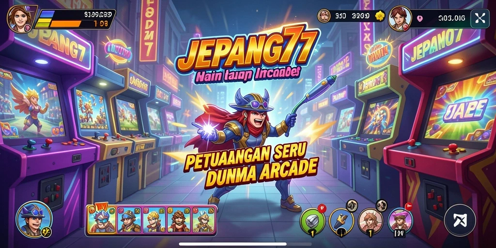 Screenshot JEPANG77 menunjukkan aksi seru dalam gameplay arcade.