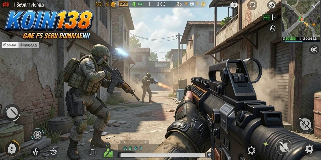 Screenshot gameplay menampilkan aksi menegangkan di KOIN138.