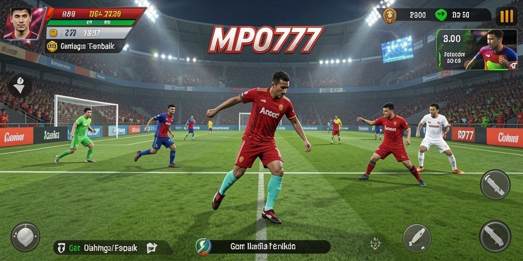 Tampilan utama MPO777 yang menampilkan aksi olahraga seru.
