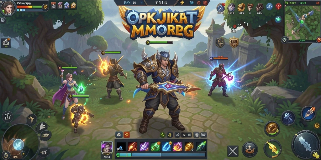 Gameplay seru di dunia fantasi OKJKT dengan aksi MMORPG.