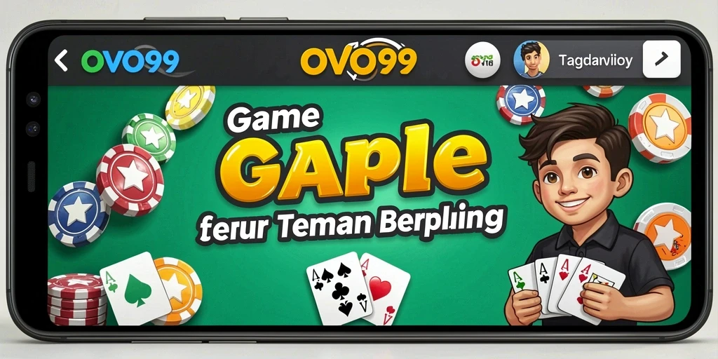 Tampilan gameplay Gaple yang seru dan interaktif.