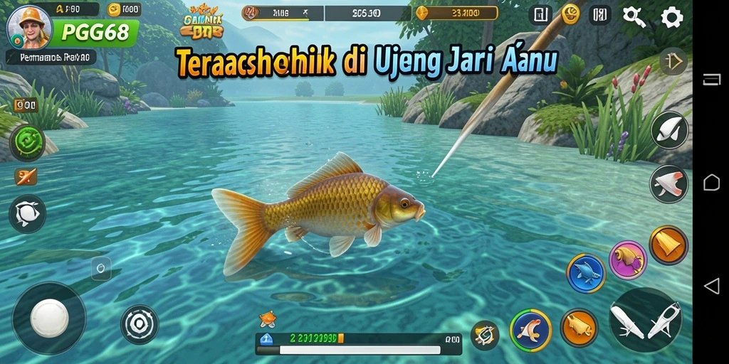 Tangkapan ikan besar dalam PGG68 dengan grafis yang memukau.