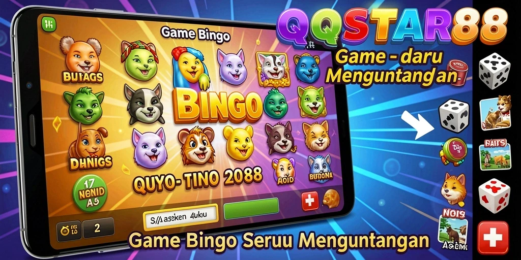 Tampilan gameplay seru dalam QQSTAR88 dengan fitur Bingo.