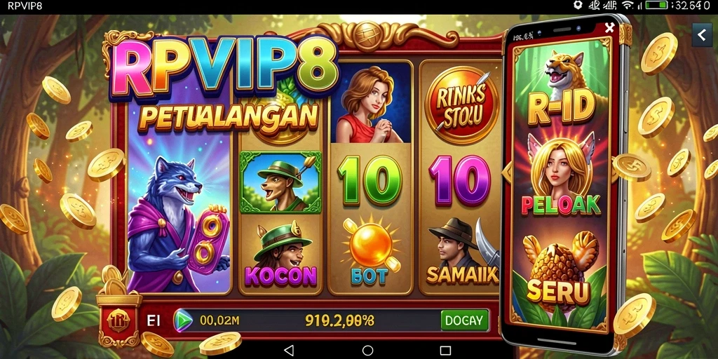 Screenshot gameplay RPVIP8 menampilkan keseruan bermain slot.