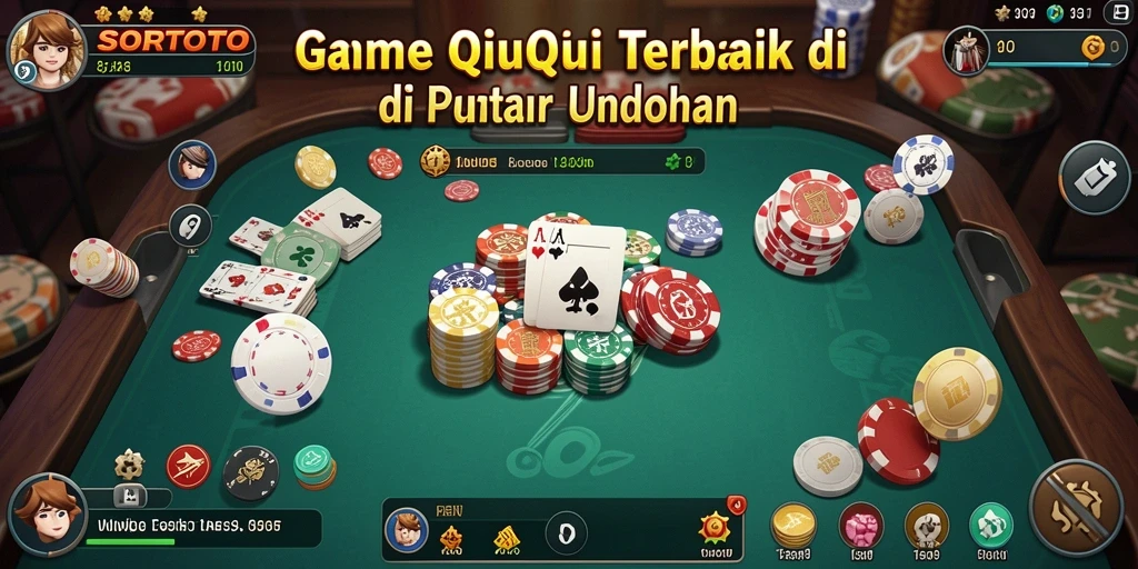 Screenshot gameplay SORTOTO menampilkan keseruan di tengah permainan QiuQiu.