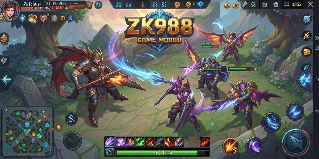 Tampilan gameplay seru dan menarik di ZK988.